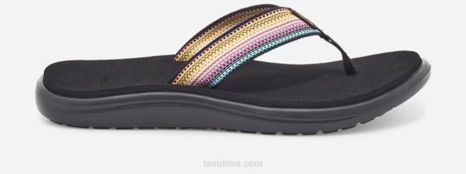 flip voya mujer XV6654 antiguous negro multi Teva