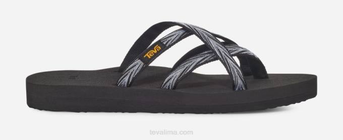 olowahu de mujer XV6644 palmas negro/blanco Teva
