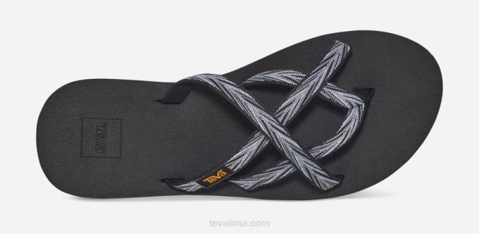 olowahu de mujer XV6644 palmas negro/blanco Teva