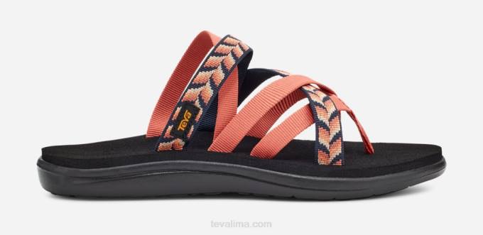 voya zillesa mujer XV66201 naranja geométrico retro Teva