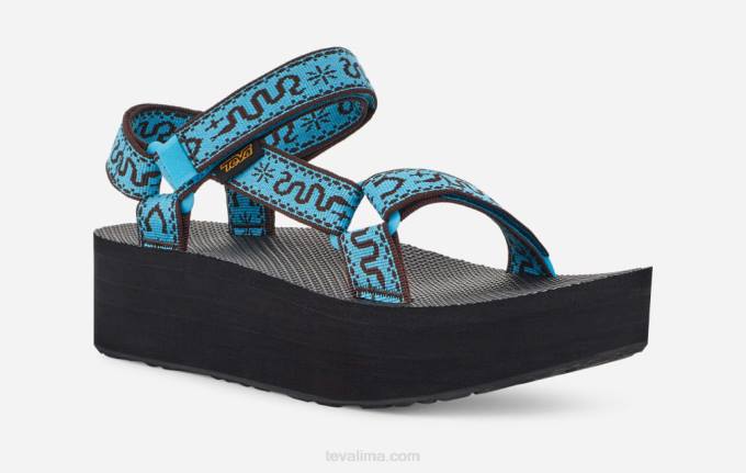 plataforma plana universal para mujer XV6648 pañuelo de acuario Teva