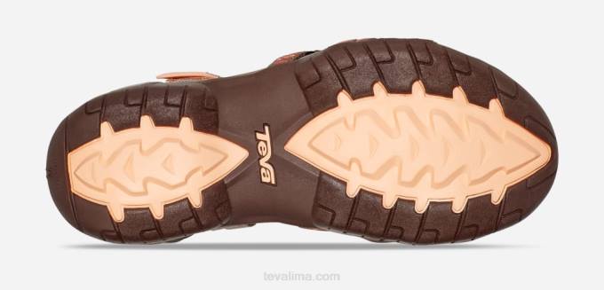 tira de mujer XV6616 pilas bronceado/naranja Teva